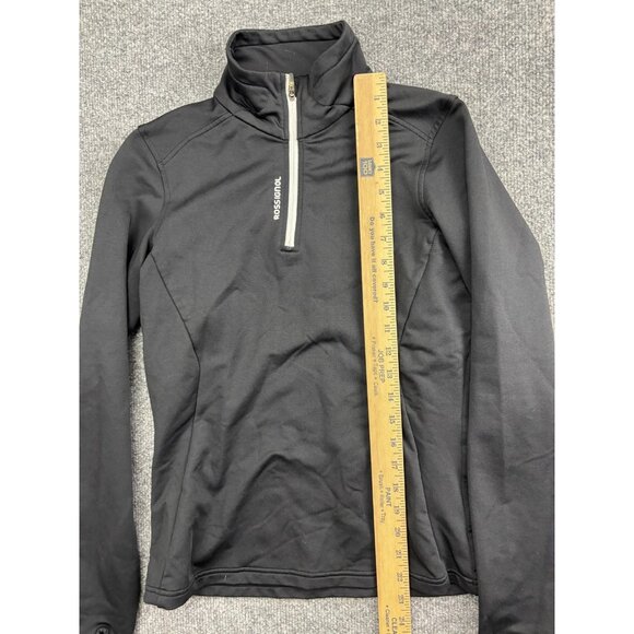 Rossignol Pullover Womens Small Black 1/4 Zip Warm Base Layer Ski Top Stretch - Picture 4 of 8